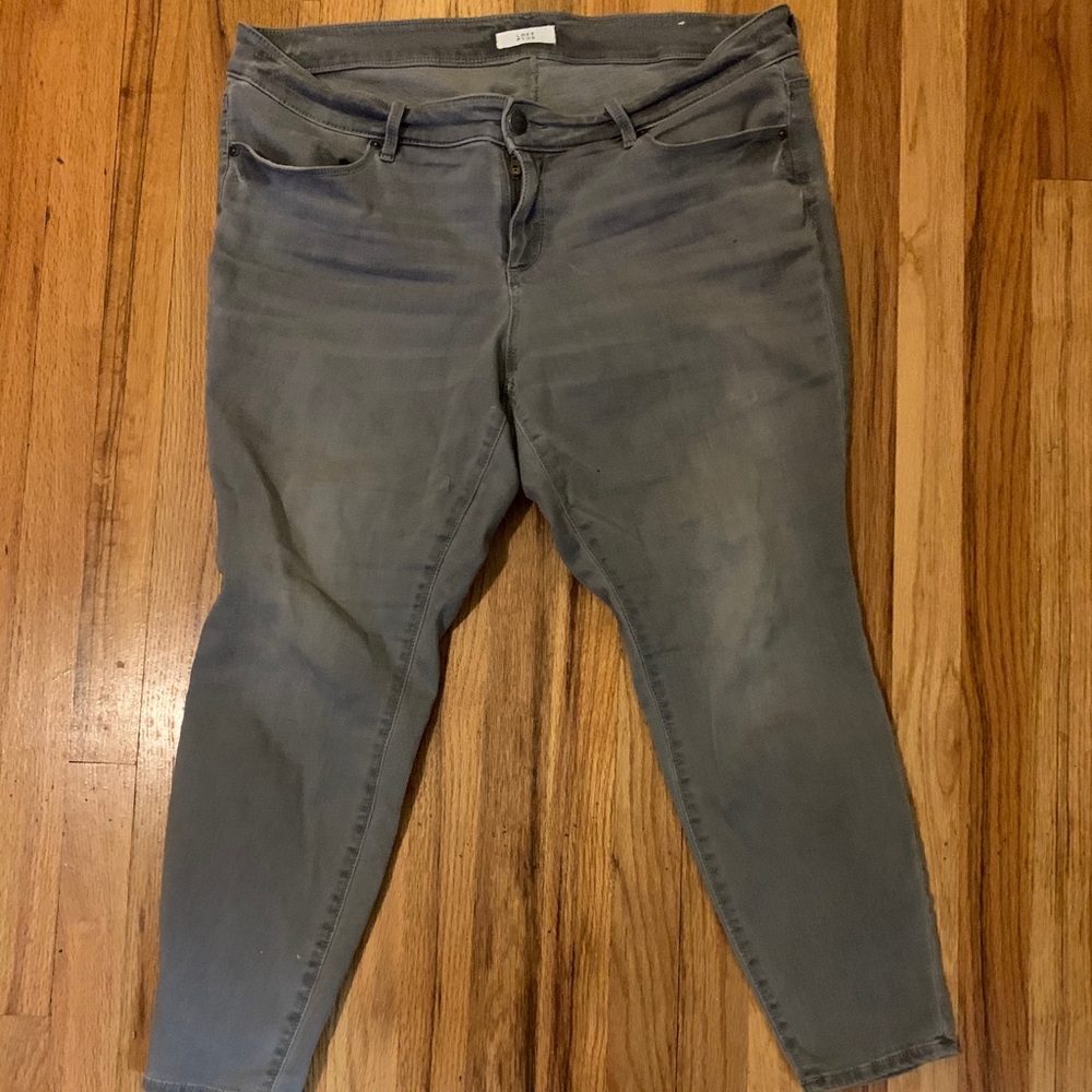 Grey Loft size 16 plus jeggings